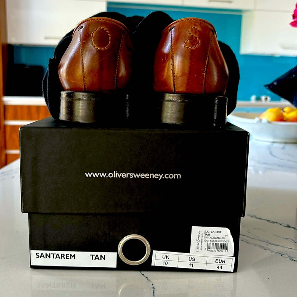 Oliver Sweeney tan loafers size 11. Never been worn